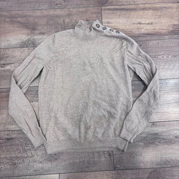 La Maille Sezane Paris Pull Jacob Camel Sweater Womens Small 100% Merino Wool - Picture 3 of 9